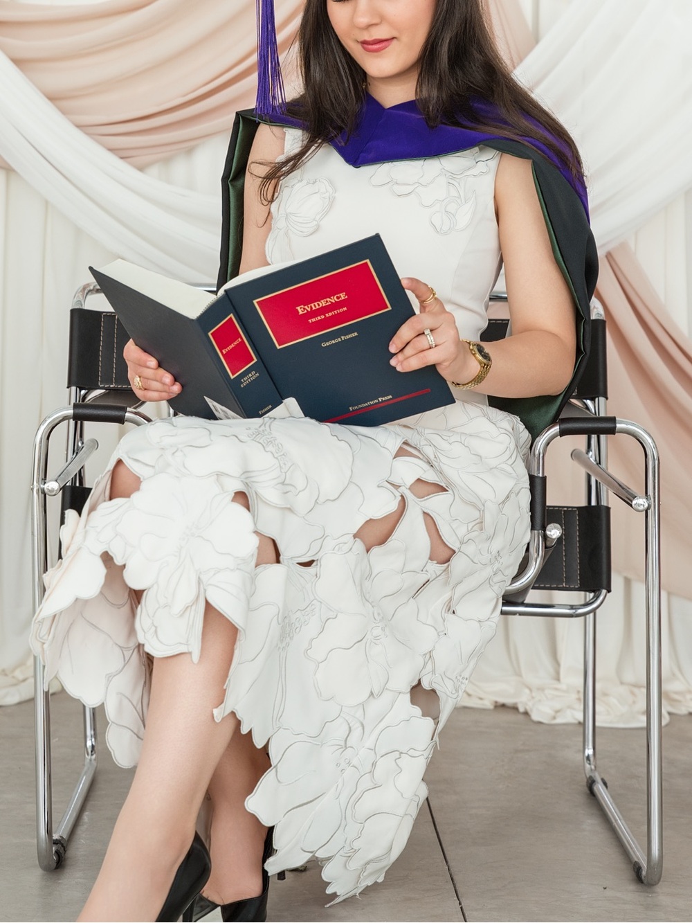LEO LIN Cleo Appliqué Sleeveless Midi Dress - Picture 7 of 9